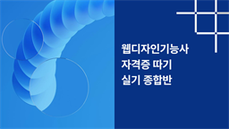 웹디자인기능사 자격증 따기 (실기)