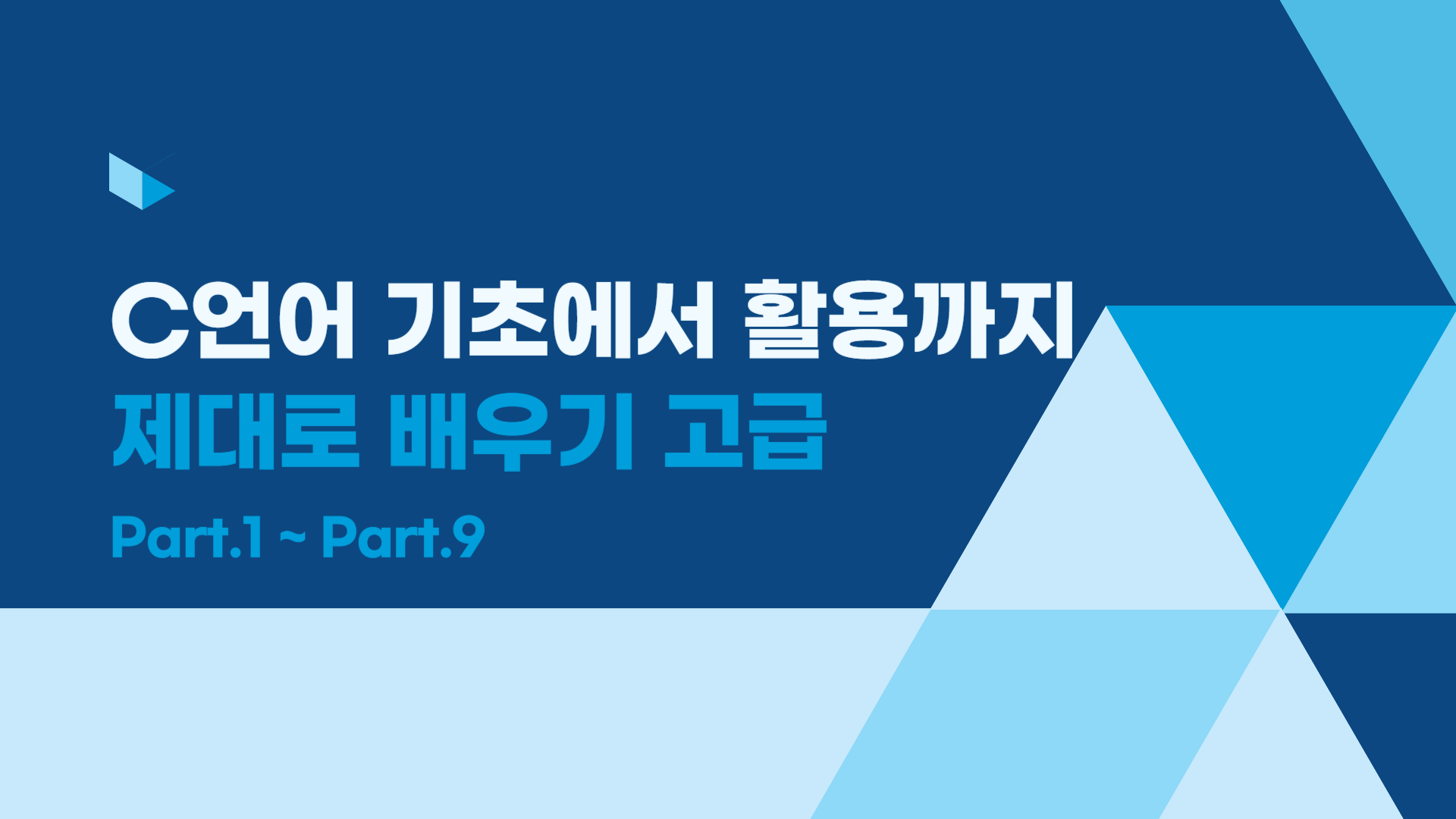 C언어 기초에서 활용까지 제대로 배우기 - 고급