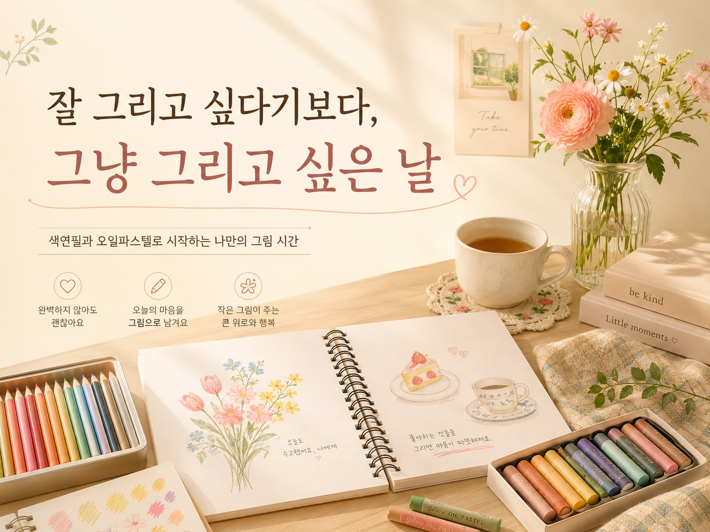 잘 그리고 싶다기보다, 그냥 그리고 싶은 날