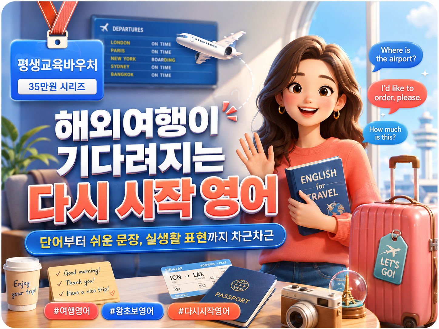해외여행이 기다려지는 다시 시작 영어