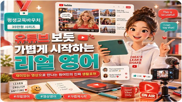 유튜브 보듯 가볍게 시작하는 리얼 영어