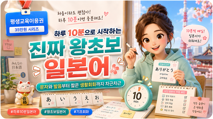 하루 10분으로 시작하는 진짜 왕초보 일본어