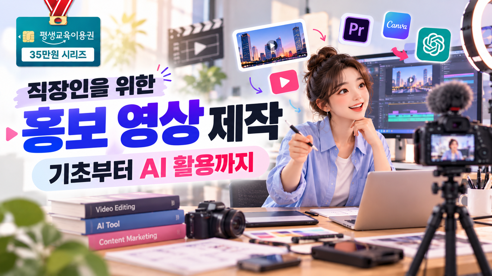 직장인을 위한 홍보 영상 제작 : 기초부터 AI 활용까지