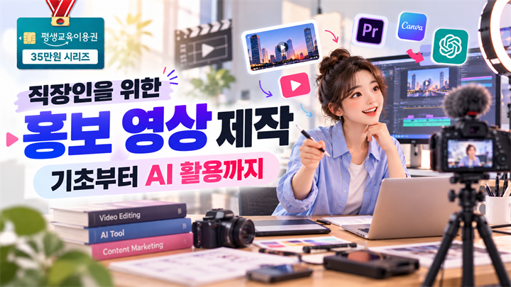 직장인을 위한 홍보 영상 제작 : 기초부터 AI 활용까지