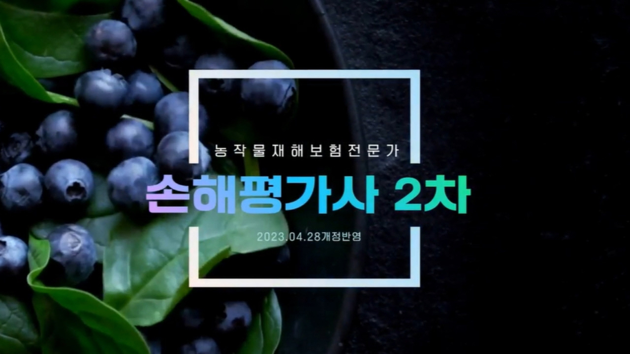 [2024] 손해평가사 2차 종합반