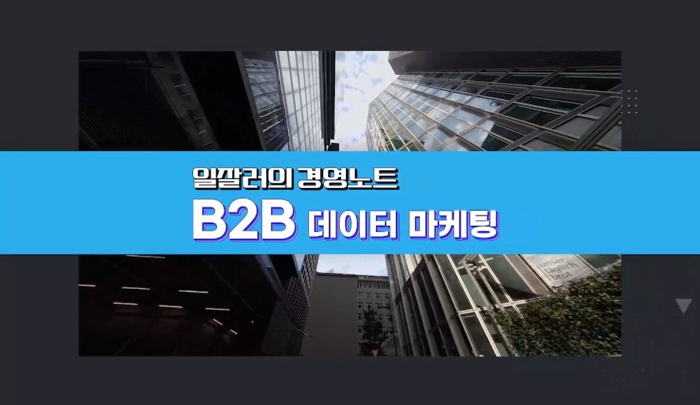 일잘러의 경영노트, B2B 데이터 마케팅