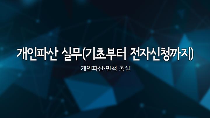 개인파산 실무(기초부터 전자신청까지)