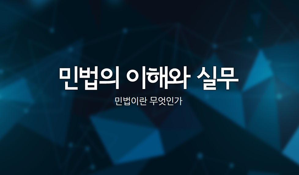 민법의 이해와 실무