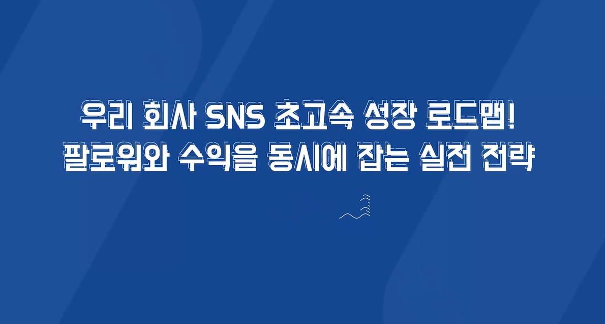 우리 회사 SNS 초고속 성장 로드맵! 팔로워와 수익을 동시에 잡는 실전 전략