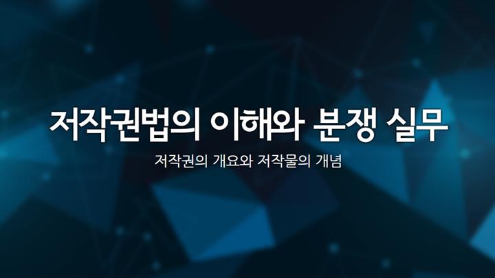 저작권법의 이해와 분쟁 실무