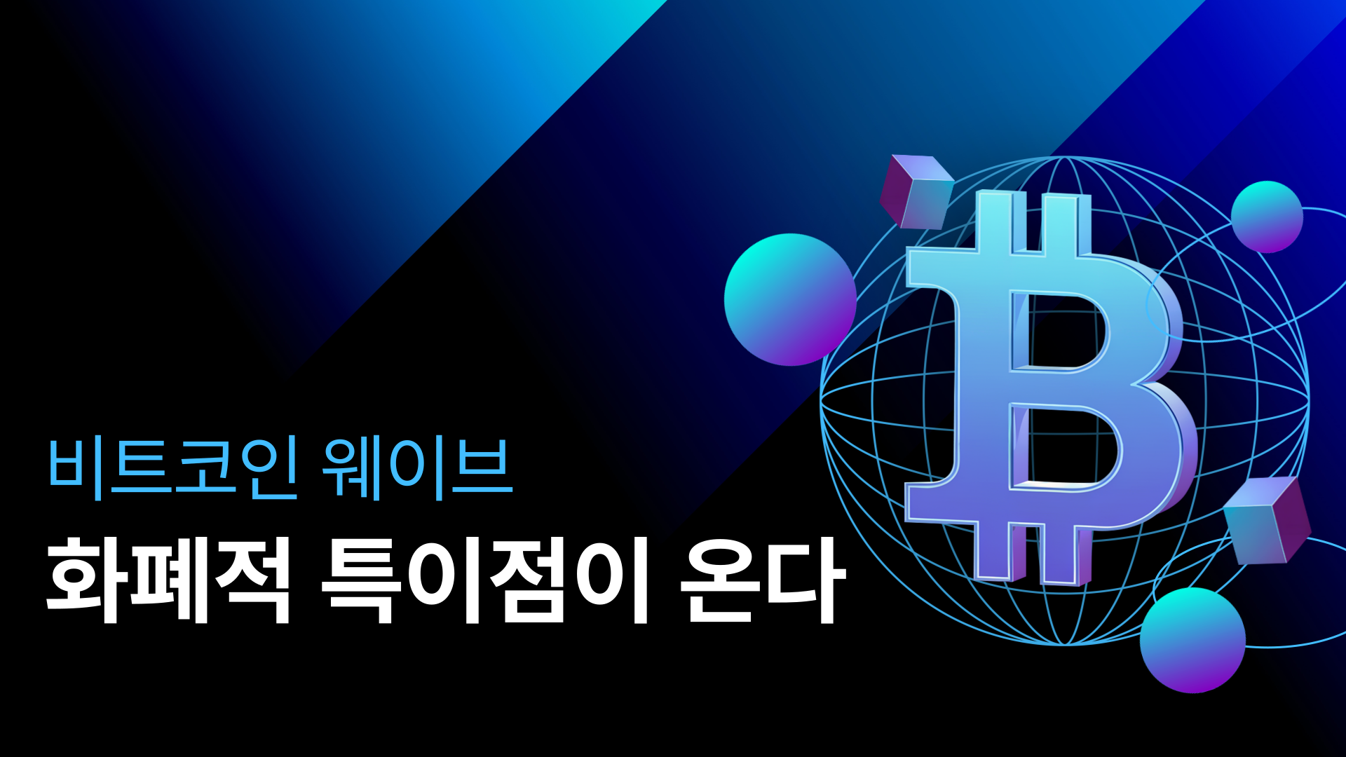 비트코인 웨이브, 화폐적 특이점이 온다