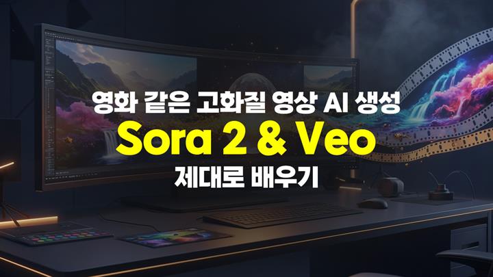 [HD]영화 같은 고화질 영상 AI 생성, Sora 2 & Veo 제대로 배우기