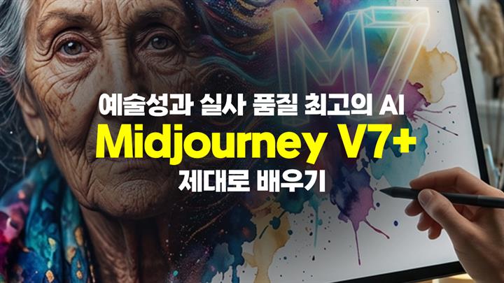 [HD]예술성과 실사 품질 최고의 AI, Midjourney V7+ (미드저니) 제대로 배우기