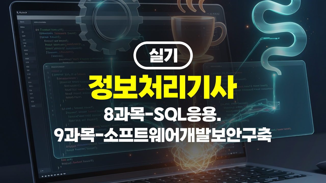 [HD]정보처리기사 실기 (2026년 개정) 8과목-SQL응용. 9과목-소프트웨어개발보안구축