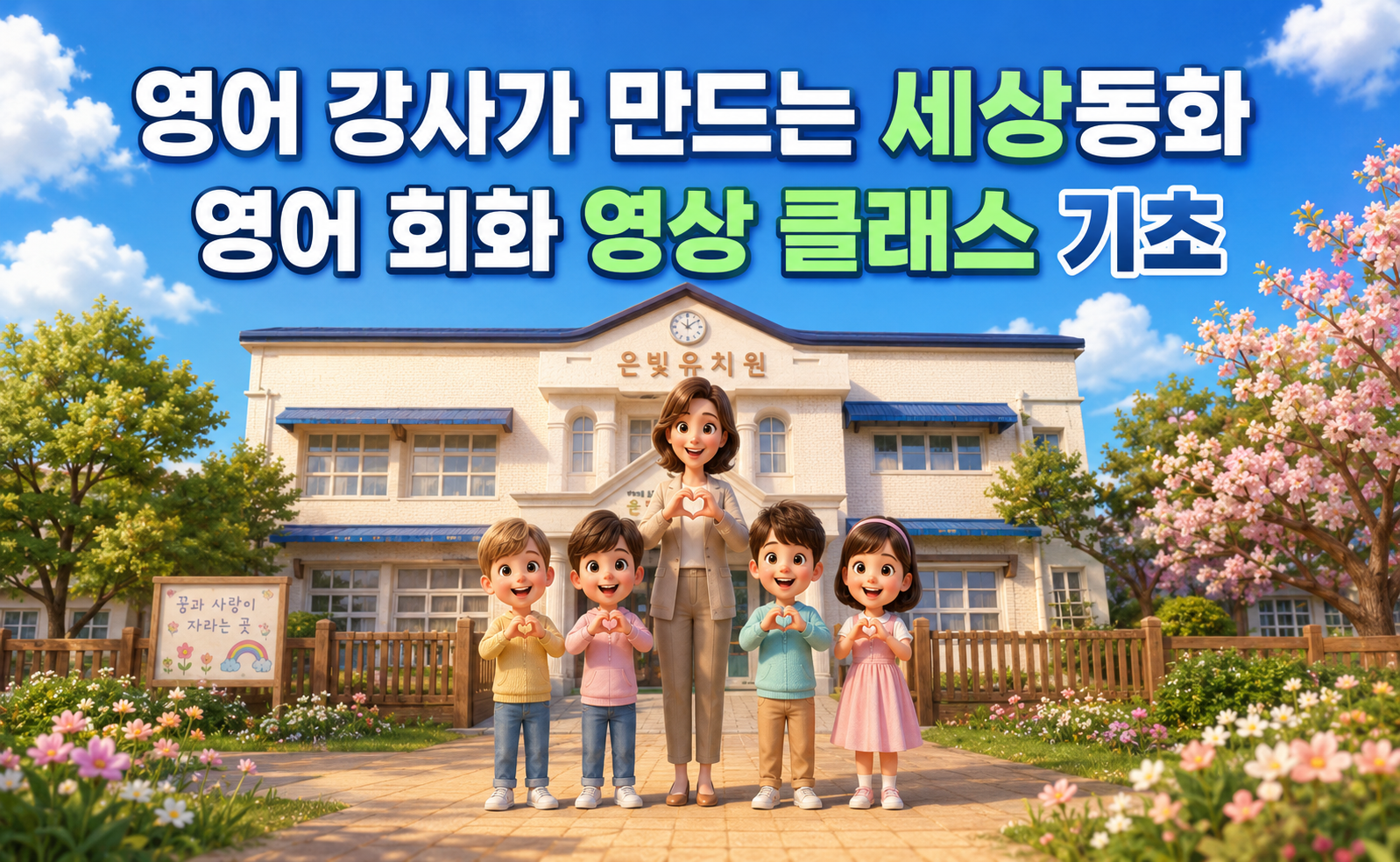 영어 강사가 만드는 AI 동물 영어회화 영상 클래스(기초)
