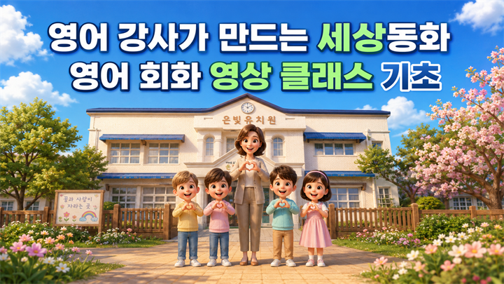 영어 강사가 만드는 AI 동물 영어회화 영상 클래스(기초)