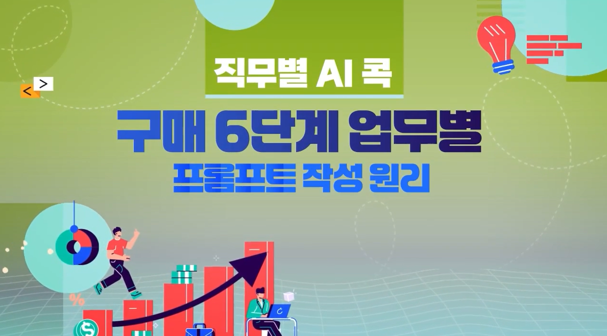[직무별 AI 콕] 구매 6단계 업무별 프롬프트 작성원리