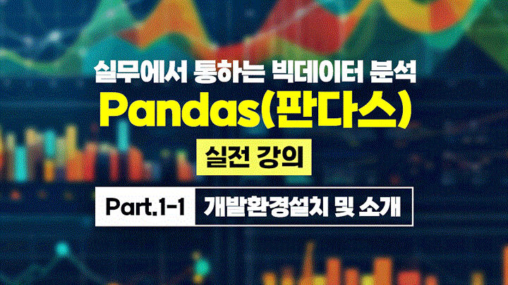 [HD]실무에서 통하는 빅데이터 분석 - Pandas(판다스) 실전 강의 Part.1-1 개발환경설치 및 소개